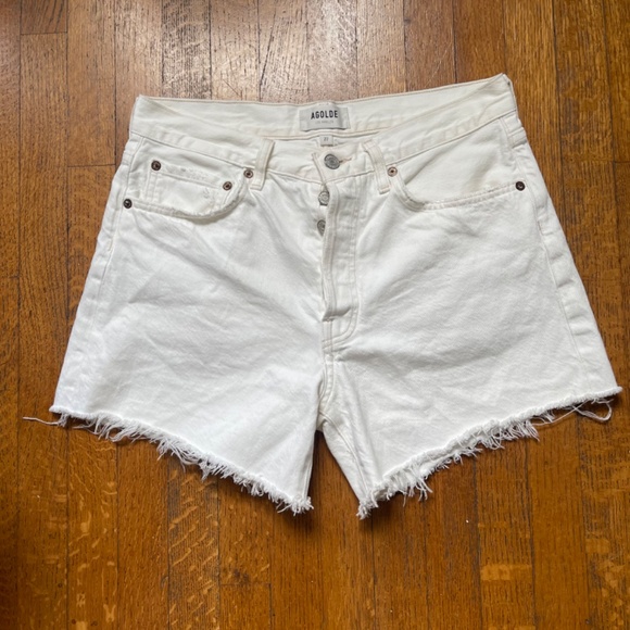 Agolde - PARKER LONG SHORT IN PANNA COTTA - Size 27 - Picture 2 of 7